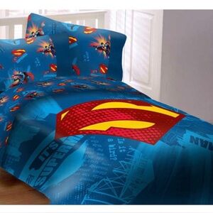 Superman Blue Bedding set 5 pieces full size